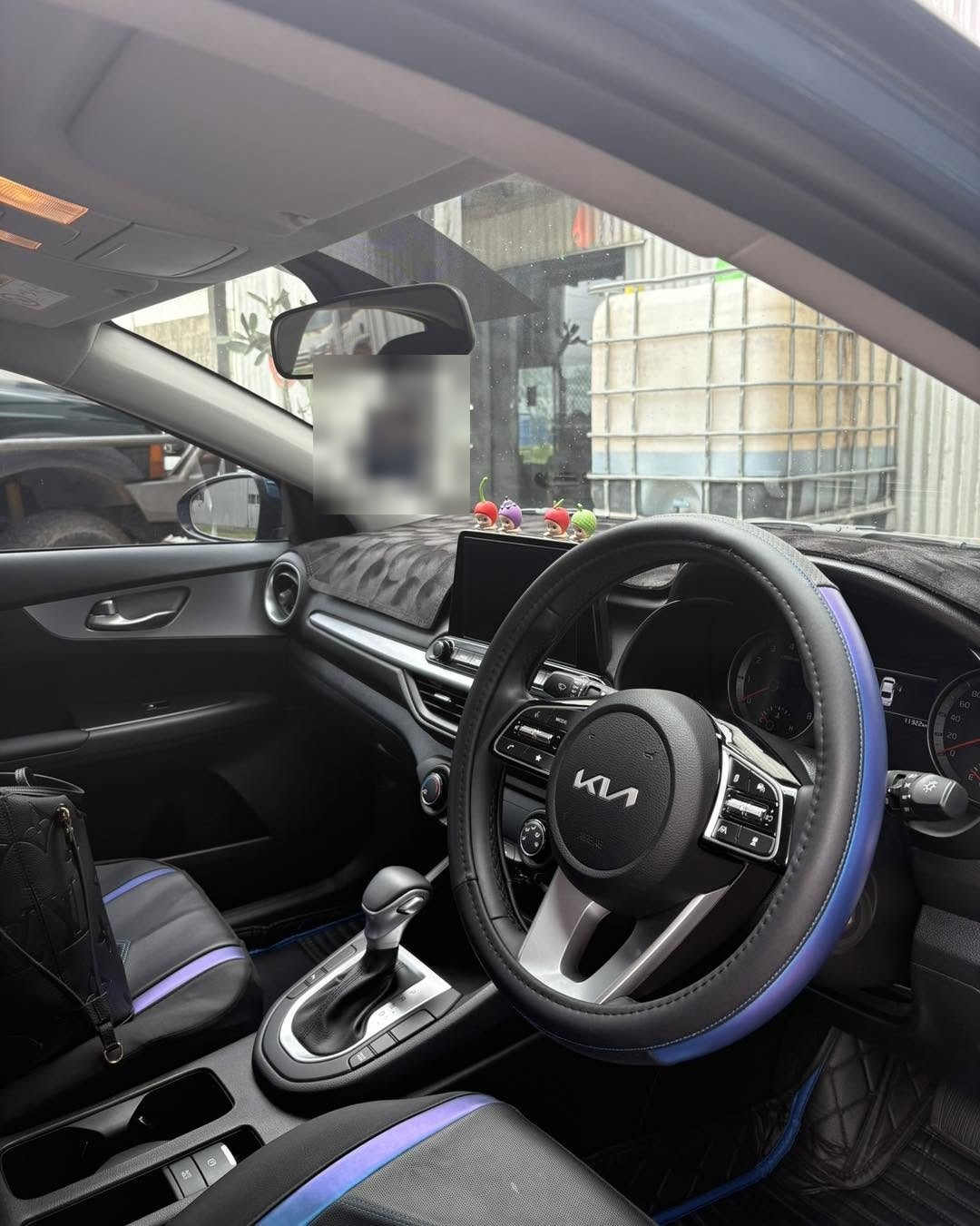 Spotless interior of a detailed fleet vehicle