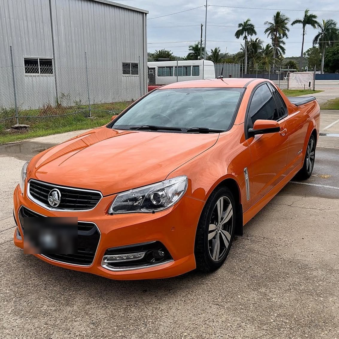 Orange ute gleaming after a full exterior detail